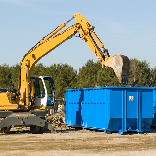 are there any restrictions on where a residential dumpster can be placed in Delbarton WV